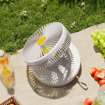 K25 Ultra-Quiet Electric Foldable Oscillating Brushless Motor Air Cooling Fan Mechanical Control 7 Blades Adjustable Height Car
