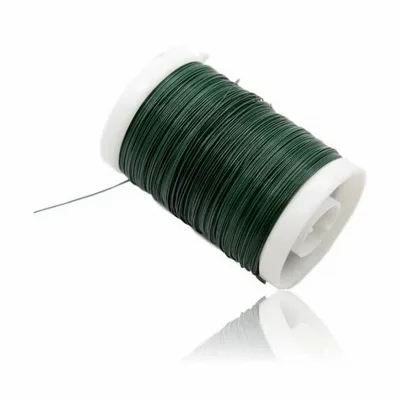 Custom Vibrant Tone Anti Break Coated Iron Floral Wire Green Wire for Fresh and Artificial Flower Bunch Making
