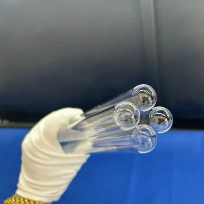 The Factory Produces High-purity Fused Silica Bottom Sealing Tubes with an Diameter of 20-25mm Cutting and Welding Services