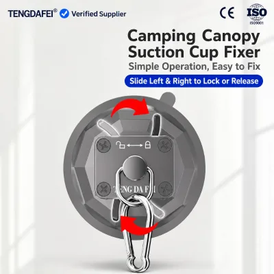 Scratch-Free TPU Awning Suction Cups Damage-Free No Tools Universal Car Window Roof Mount Strong Airtight Seal SUV Truck Van