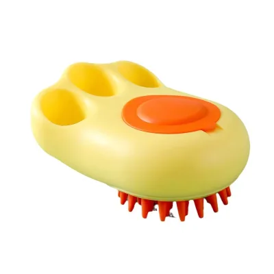NiBao Factory Supply Moso Bamboo-Shaped Cute Soft Pet Bathing Supplies Dog Shower Grooming Brush