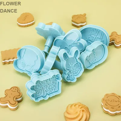 Pumpkin Spring Anime Cookies Cutter Mold 3-Piece Set Christmas Halloween Easter DIY Cake Decoration Tools Plastic Material