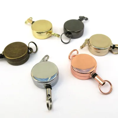 Metal 360 Rotating Back Side Sublimation Uae Id Name Nurse Resin Cover Respiratory Retractable Holder Reel Badge Square