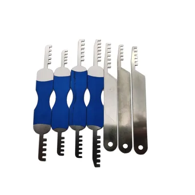 7pcs Comb Pick Stainless Steel Lock Tool  for House Lock Pick