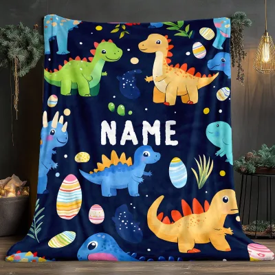 Designer Cartoon Blankets with logo Custom Print Picnic Blanket for Home Decoration Sofa Couch Warm Camping Blanket for Kid Gift