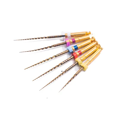 Easyinsmile Excellent Gold Heat Activation Denatl Files Endodontic Rotary Files Gold/blue