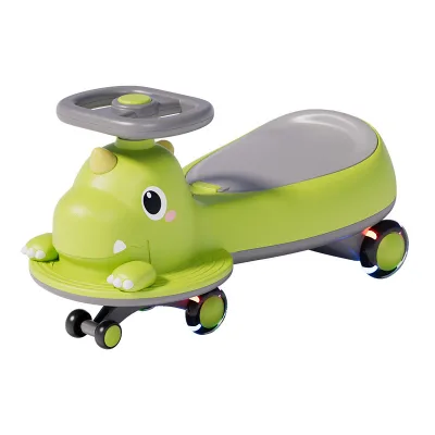 New Plastic Kids' Swaying Ride-On Car Anti-Rollover Omnidirectional Wheels Quiet Glowing Wheels Sturdy Ages 1-8 Years Unisex
