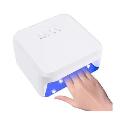 CANNI Mini LED UV Plastic Nail Lamp 48W Fast Dry for Home & Salon Use with US/EU Plug