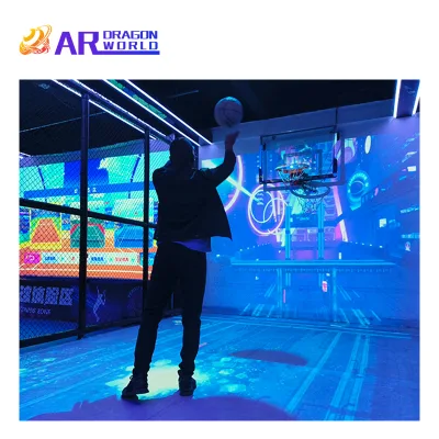 Hot-Selling AR Holographic Dynamic Basketball Simulator Indoor Interactive Projection Advertising Equipment