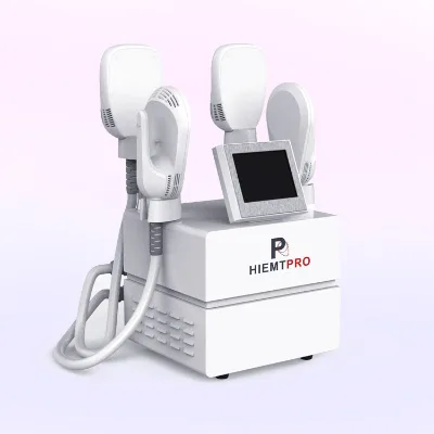 CE Certified Air Cooling 2/4 Handles Desktop Plastic US 7 Tesla 1500W Commercial Use Face Body Muscle Sculpting Body Slimming