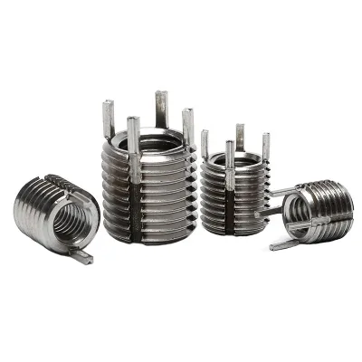 Automotive Industry Key Locking Thread Inserts Thin-Walled Stainless Steel M5-M12 Fully Threaded 4 Key Pins ISO Standard OEM/ODM