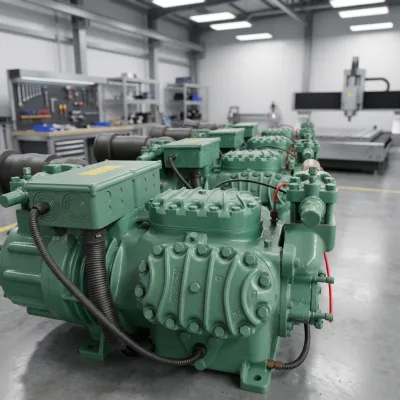 BK6W- 25.2 D Semi-hermetic 133.4m³/h Six-cylinder Bitzer Compressor for Low Temperature Cold Room Condensing Unit