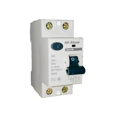 High Quality RCBO RCCB Mini Circuit Breaker 2P DC 420V 32A HF-Shaw Solar Miniature C45N Current Ratings