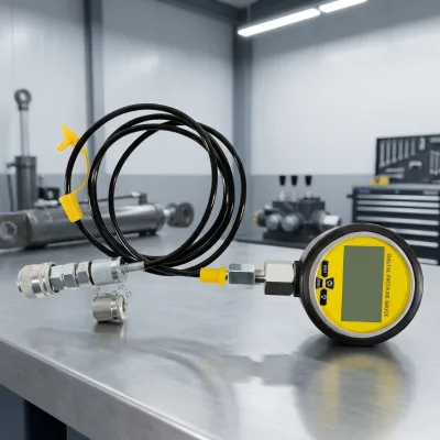 CNXE High Precision Hydraulic Test Coupling Kit | 1.5m Test Hose + BSP Adapters for John Deere New Holland Excavator