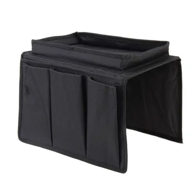Sofa Arm Rest Organizer TV Remote Control Holder 4 Pockets Sofa Armrest Tray With Organizer