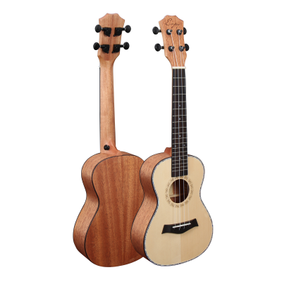 HEBIKUO Handcrafted 24-inch Ukulele Made of Indian Rosewood Fingerboard. Four-string Design, Suitable for Beginners