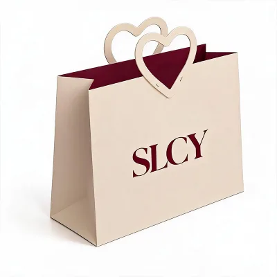 Custom Logo UV Coated Embossed Rigid Jewelry Boxes Recyclable Sponge Lining Paper Bag Pouch Packaging Set Rings Paper Bag