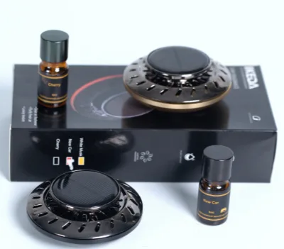 Solar Powered Automatic Rotating Car Air Purifier with Long-lasting Fragrance and Eco-friendly Design