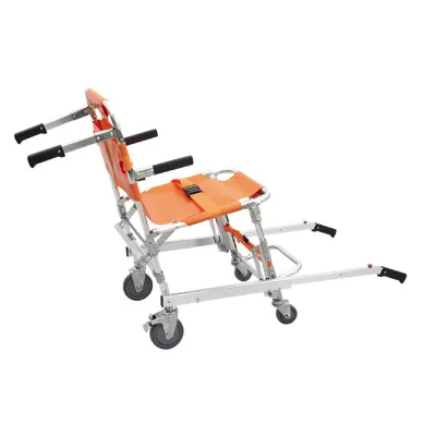EVERISE WSX-G1 Aluminum Alloy Portable Light Weight Folding Ambulance Stair Chair Rescue Stretcher