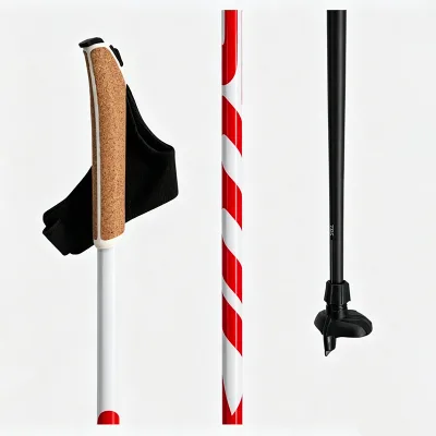 Factory Direct Wholesale Custom Ski Poles 100% Carbon Fiber Cross Country Ultra Light for Winter Sports Skiing