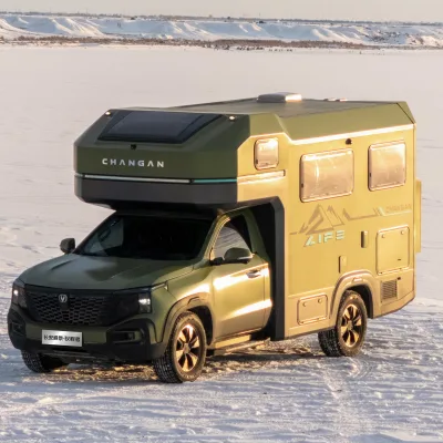 Off-Road Dominator Chang'an 4x4 Motorhome - Front/Center/Rear 3 Locks, Cage Body, 15000KM Proved, 6KW AC Outlet for Overlanding