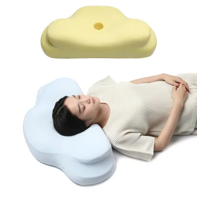 OEM ODM New Hot Selling Adjustable Bamboo Bed Pillow Factory Memory Foam Cloud Shape Pillow for Back Support in Bed