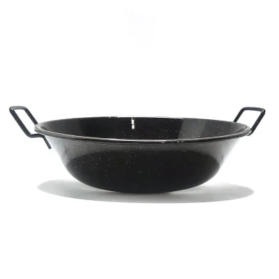 Spanish Enamel Carbon Steel Electric Paella Pan Full Sizes BBQ Camping Disposable Paella Pans with burner