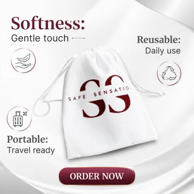 Wholesale Custom Screen Printed Logo White Cotton Drawstring Bag Soft Fabric Draw String Pouch For Jewelry Gift Dust Storage Bag
