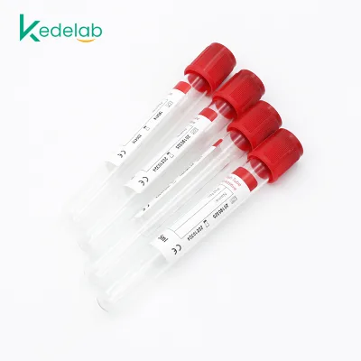 Hospital Disposable prp High Vacuum Blood Evacuation Collection Tube/red Plain Tube
