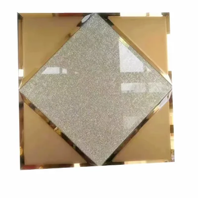 Cheap Hotsale 4mm 5mm 6mm 30*30 cm square Shape Beveled Mirror Tiles Polished Edges Mirror Tiles