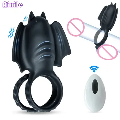 Vibrating Cock Ring for Men Remote Control Penis Ring with Clitoral Vibrator Couples Sex Toys 10 Vibrations Adult Sex Toy