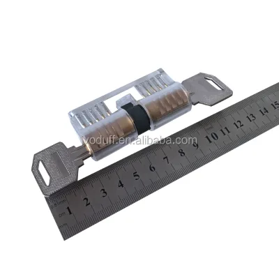 Practice Lock Set for Beginner and Pro Locksmiths Transparent Padlock Professional Lock Picking Tool Kit
