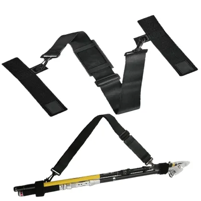 Adjustable 120*3.8cm Fishing Rod with EVA Material Waist Belt Strap and Rod Bracket Accessory