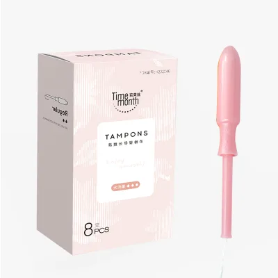 Custom Organic Pearl Applicator Tampon With Mini Normal Super Plus