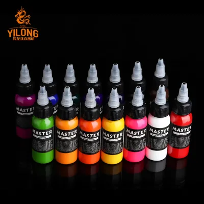 1OZ 30ml Tattoo Kit Ink Set Colors Whosale Factory Price Best Tattoo Ink 14pcs/one Set