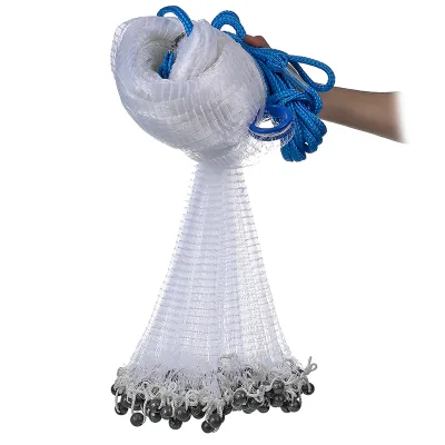 Hand Cast Nets 8ft-14ft Fishing Net America Type Cast Net