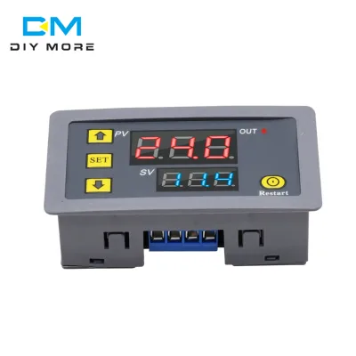 AC110V-220V LED Dual Display Cycle Timing Delay Timer Relay Module 0-999 Hours Model T3231 3-Month Warranty