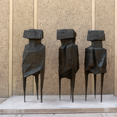 New Design Outdoor Bronze Abstract Art Sculpture Male Statue