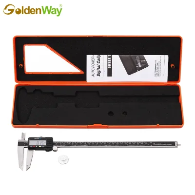 GoldenWay Stainless Steel Electronic Digital Vernier Caliper with LR44/SR44 Battery 12 Inch/300mm Range Metric/Inch System