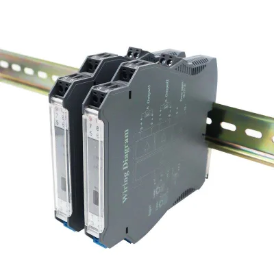 DIN Rail Signal Isolator 4-20mA 0-10V PT100 Temperature Transmitter Signal Conditioner 24VDC