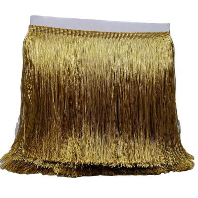 Wholesale 8Inch 20CM Shiny Polyester Thread Chainette Tassel Fringe for Dancing Dress