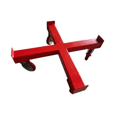 Low Profile 55 Gal Drum Roller Smooth Rolling Polyurethane Casters for Chemical Industry Solvent Drum Handling Set of 2