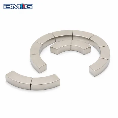 N52SH Curved NdFeB Segment Magnets for Heat Resistant Brushless Motors in Racing Drones and UAVs
