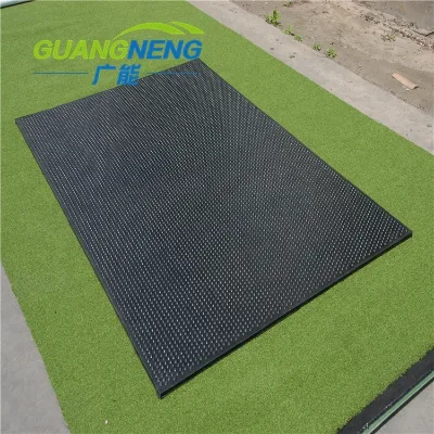 4x6 Black Rubber Floor Mat Durable Anti-slip Designed for Stables & Home Gyms