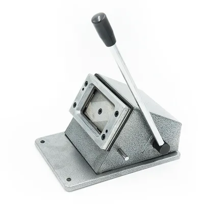 Heavy 86*54mm Pvc Card Cutter Round Corner Function Die Cutting Machine