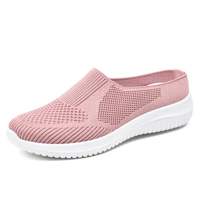 New Fashion Mesh Cushion Knitting Loafers Comfort Designs Slip on Platform Casual Walking Shoes Zapatillas