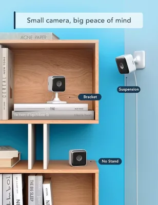 2K Indoor Security Camera Dog Camera Motion Detection, Cameras for Home Security With 2-Way Audio Siren, Night Vision, Cloud &