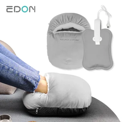 EDON Heated Foot Warmer Pad Charging Hot Water Bag Bottle Electric Feet Warm for Winter