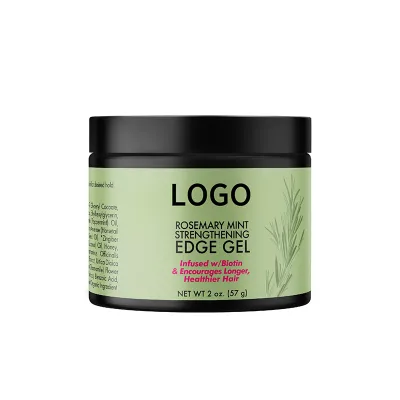 Private Label Organic Rosemary Mint Strengthening Hair Edge Control Gel Biotin Essential Oil Hair Styling Treatment for Women