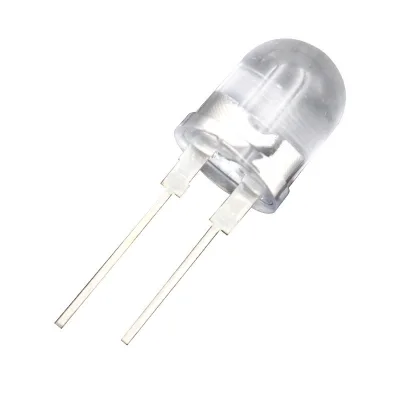 Hlx Through Hole 10mm 640nm Red Led 2 Pins Dip LED Diode Common Anode Cathode Dimmable Ra80 1.2-2.2V 3-Year Warranty Traffic